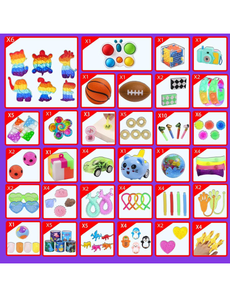 Set de 1000 Juguetes Antiestrés BILLFULL para Niños