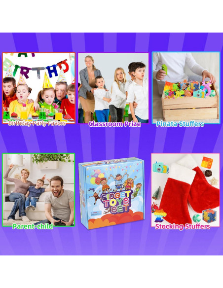 Set de 1000 Juguetes Antiestrés BILLFULL para Niños