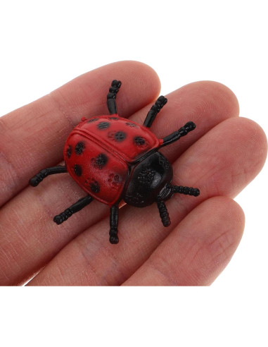 30 Piezas de Mariquitas de PVC Toyvian para Decoración y Bromas
