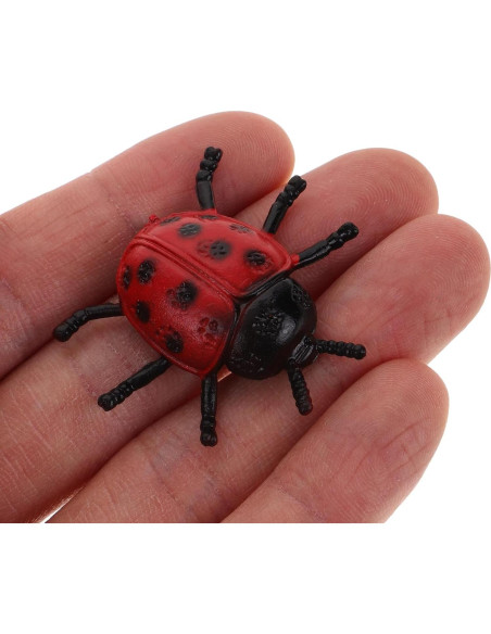 30 Piezas de Mariquitas de PVC Toyvian para Decoración y Bromas