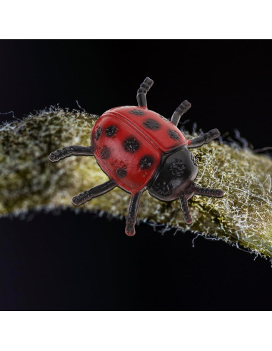 30 Piezas de Mariquitas de PVC Toyvian para Decoración y Bromas