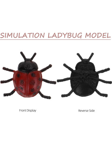 30 Piezas de Mariquitas de PVC Toyvian para Decoración y Bromas