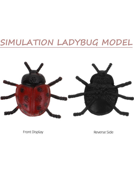 30 Piezas de Mariquitas de PVC Toyvian para Decoración y Bromas