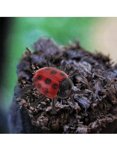 30 Piezas de Mariquitas de PVC Toyvian para Decoración y Bromas