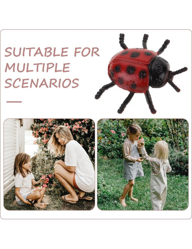 30 Piezas de Mariquitas de PVC Toyvian para Decoración y Bromas