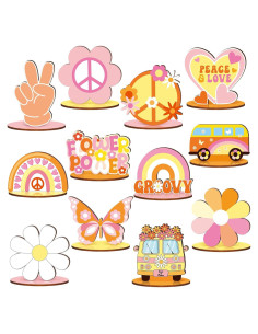 12 Decoraciones de Fiesta Groovy RattanView - Centros de Mesa Bohemios