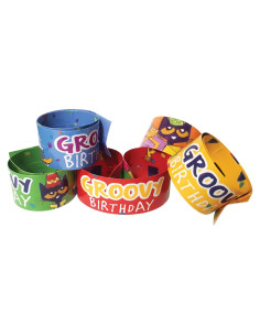 Pulseras de Cumpleaños Divertidas Teacher Created Resources - 10 Pzas