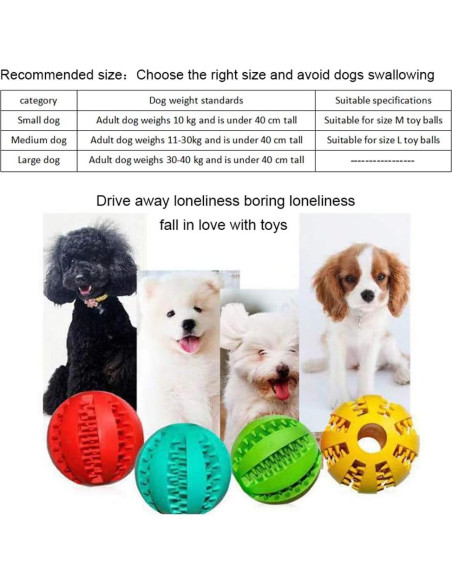 Bolas de Masticar para Perros Sunglow - 2 Unidades, 5 cm, No Tóxicas