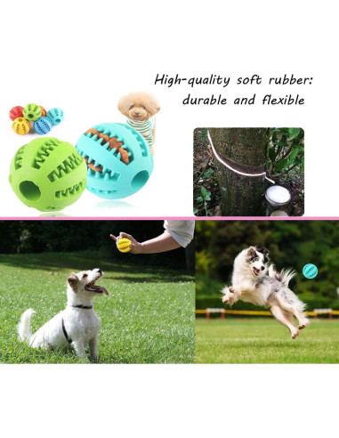 Bolas de Masticar para Perros Sunglow - 2 Unidades, 5 cm, No Tóxicas