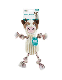 Juguete de Perro de Peluche Outward Hound Vaca Ranch Roperz 2