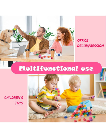 Bolas de Estrés Cerebrales Skylety 100 Pcs 10 Colores Mini Bolas de Estrés Cerebrales Skylety 100 Pcs 10 Colores Mini