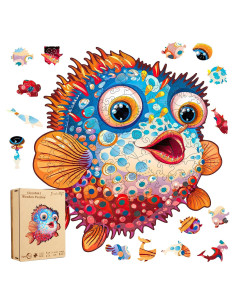 Rompecabezas de Madera Jiroinlly 100 Piezas Oceánico 20.77x20.92cm