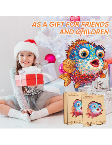 Rompecabezas de Madera Jiroinlly 100 Piezas Oceánico 20.77x20.92cm