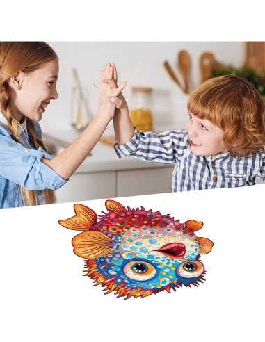 Rompecabezas de Madera Jiroinlly 100 Piezas Oceánico 20.77x20.92cm