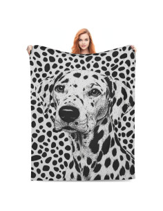 Manta de Franela Dálmata 127x152cm Suave y Ligera