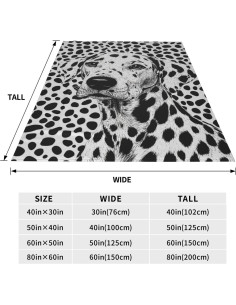 Manta de Franela Dálmata 127x152cm Suave y Ligera 2