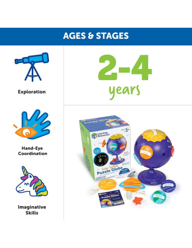 Globo Puzzle del Sistema Solar Learning Resources 21 Piezas 3D