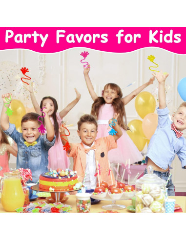 100PCS Manos Pegajosas Brillantes Thremhoo para Niños