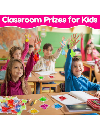 100PCS Manos Pegajosas Brillantes Thremhoo para Niños