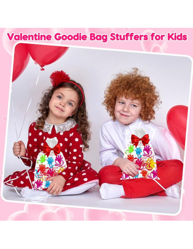 100PCS Manos Pegajosas Brillantes Thremhoo para Niños