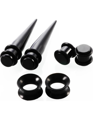 Kit de Estiramiento de Orejas JieyueJewelry 50 Piezas 14G-00G