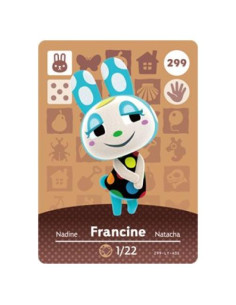Tarjeta Amiibo Nintendo Animal Crossing Francine Serie 3