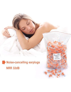 Tapones de Espuma Quality Plugs 200 Pares 32dB Naranja 2