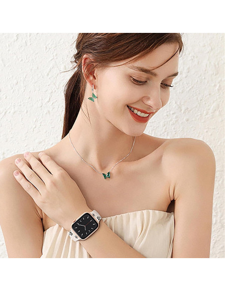 Banda de Silicona Floral SuperNaNa para Apple Watch 38-49mm