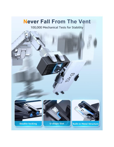 Soporte para Teléfono Humixx para Auto con Succión Militar