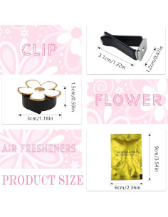 10 Clips de Flor para Ventilación de Aire Acondicionado Naturahand 2