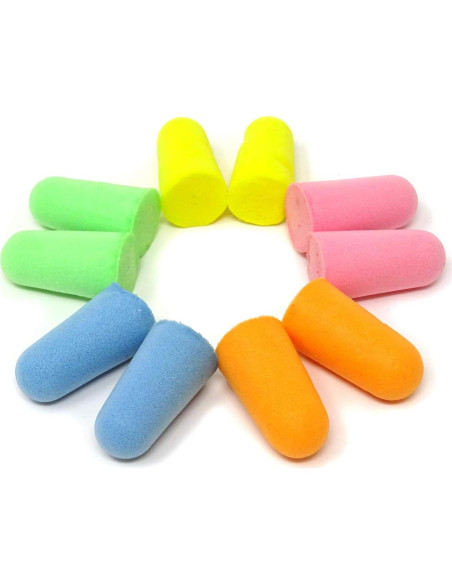 Tapones de Espuma Suave Honbay 10 Pares 20 PCS Protección Auditiva
