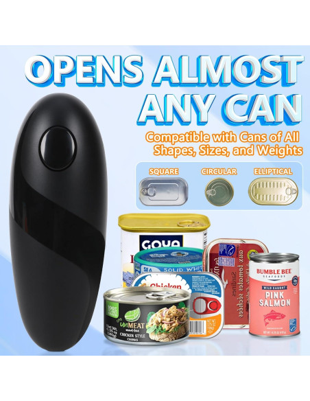 Abrelatas Eléctrico Automático Daslich KGQ-1B Negro 408g