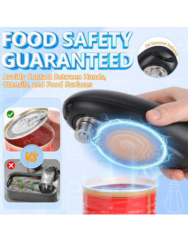 Abrelatas Eléctrico Automático Daslich KGQ-1B Negro 408g