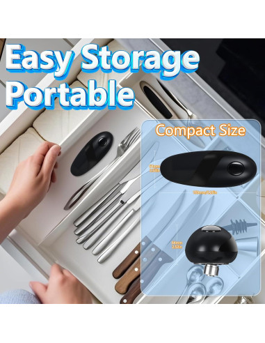 Abrelatas Eléctrico Automático Daslich KGQ-1B Negro 408g