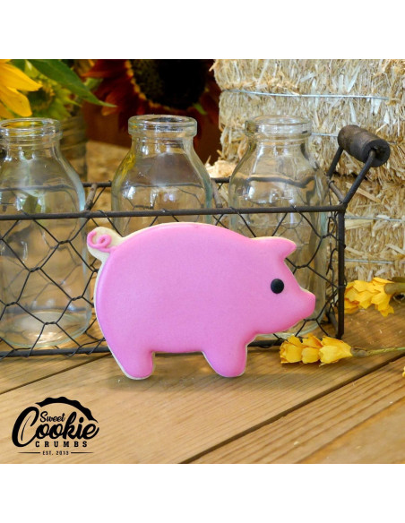 Juego de Cortadores de Galletas Cerdo Sweet Cookie Crumbs - Acero Inoxidable - 3 Piezas