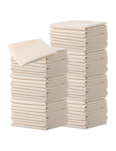 48 Paños de Queso Reutilizables Wanmu 30x30 cm Algodón