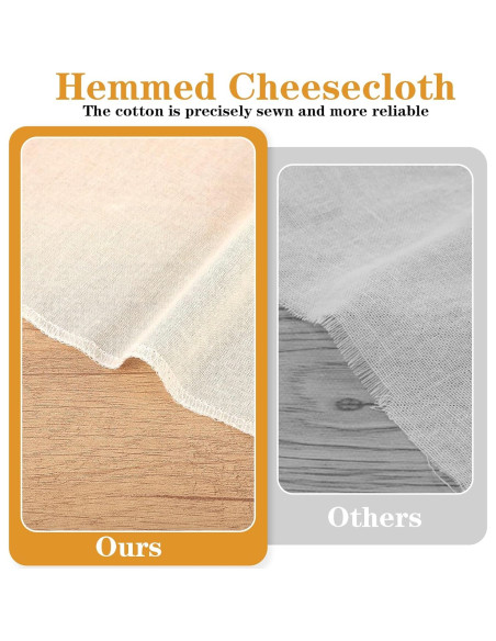 48 Paños de Queso Reutilizables Wanmu 30x30 cm Algodón