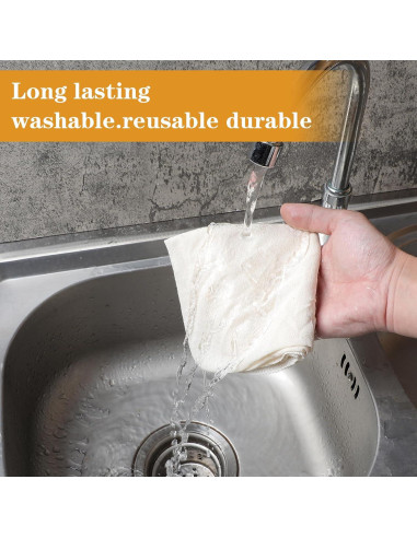 48 Paños de Queso Reutilizables Wanmu 30x30 cm Algodón