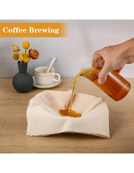 48 Paños de Queso Reutilizables Wanmu 30x30 cm Algodón