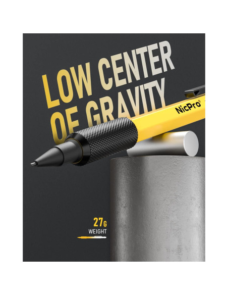 Conjunto de Lápices Mecánicos Nicpro 3 PCS 1.3 mm con 72 Recargas