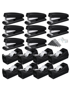 Juego de Grapadoras y Dispensadores de Cinta Leinuosen 16 Pcs