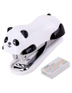Mini Grapadora de Escritorio Yansanido Panda con 1000 Grapas No.10