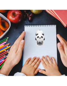 Mini Grapadora de Escritorio Yansanido Panda con 1000 Grapas No.10 2