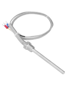 Termopar Tipo K Srliya 0-400C 8mm x 100mm Sonda Inoxidable
