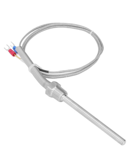 Termopar Tipo K Srliya 0-400C 8mm x 100mm Sonda Inoxidable