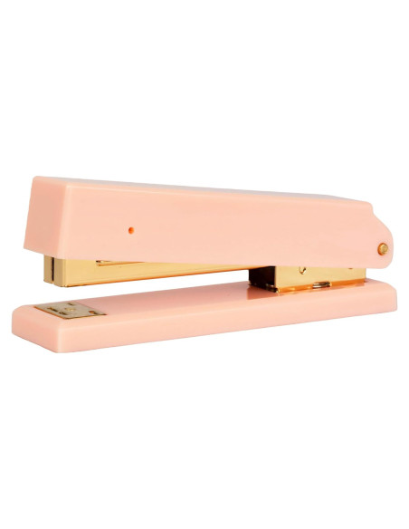 Grapadora de Escritorio Rosa Blu Monaco - Mecanismo de Metal Duradero