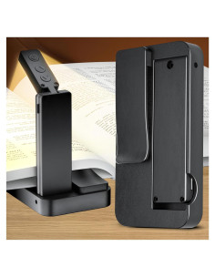 Luz de Lectura Plegable Lucarni 3 Colores 700mAh Negra