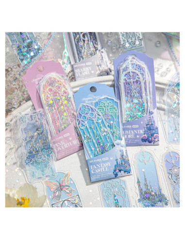 40 Marcadores Holográficos Lora Rossie Transparentes PVC