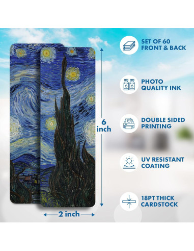 Marcadores de Libros Livin Harmony - 60 Piezas Arte Fino