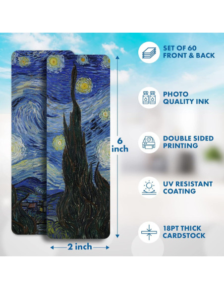 Marcadores de Libros Livin Harmony - 60 Piezas Arte Fino